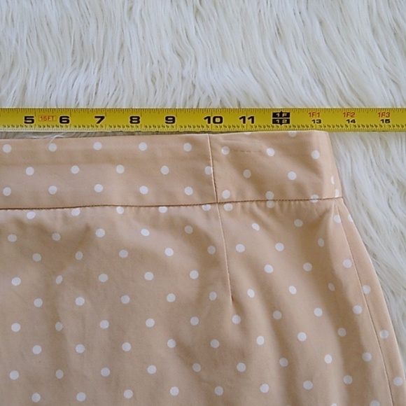 J. Crew Cream & White Polka Dot Pencil Skirt - Picture 9 of 10